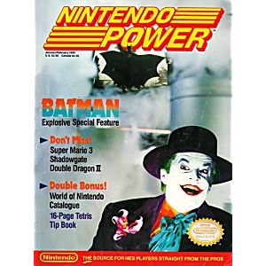 Nintendo Power Jan/Feb 1990 Issue: Batman Special Feature