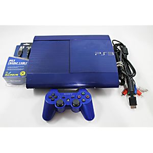 Playstation 3 PS3 Super Slim 250 GB Blue System 