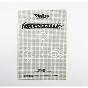 Manual - Clean Sweep - Vectrex