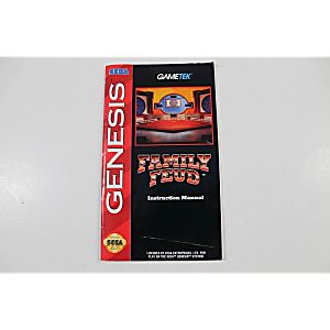 Manual - Family Feud - Sega Genesis