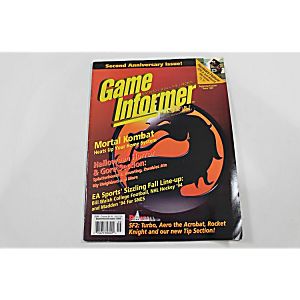 GAME INFORMER MAGAZINE: MORTAL KOMBAT SEPTEMBER/OCTOBER 1993