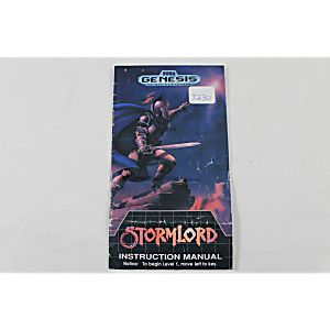 Manual - Stormlord Storm Lord - Sega Genesis