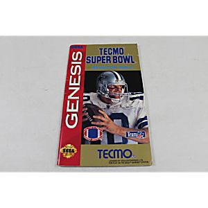 Manual - Tecmo Super Bowl - Sega Genesis