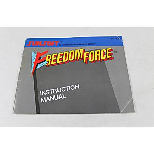 Manual - Freedom Force - Nes Nintendo