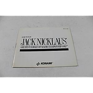 Manual - Jack Nicklaus Golf - Nes Nintendo