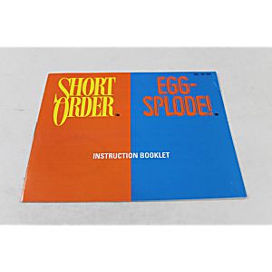 Manual - Short Order / Eggsplode - Nes Nintendo Power Pad