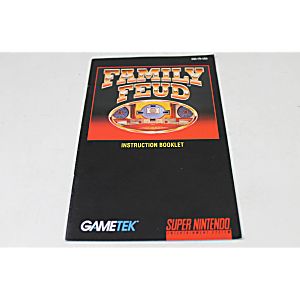 Manual - Family Feud - Snes Super Nintendo