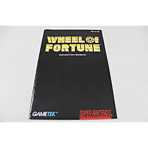 Manual - Wheel Of Fortune - Snes Super Nintendo