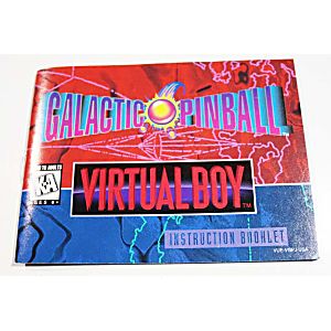 Manual - Galactic Pinball - Virtual Boy