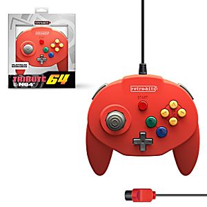 Tribute64 Nintendo 64 Controller - Red