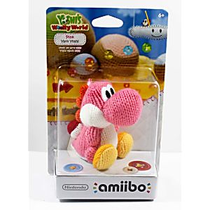 pink yarn yoshi amiibo