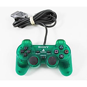 PS1 Original Dual Shock CLEAR GREEN Controller