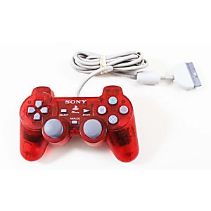 PSone Dualshock Controller- Clear Red
