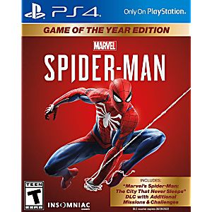 Marvel Spiderman Game of the Year