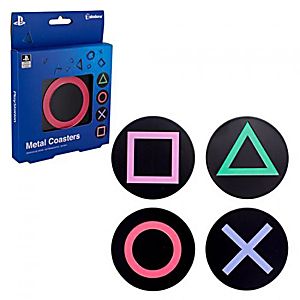 PlayStation Symbol Metal Coasters